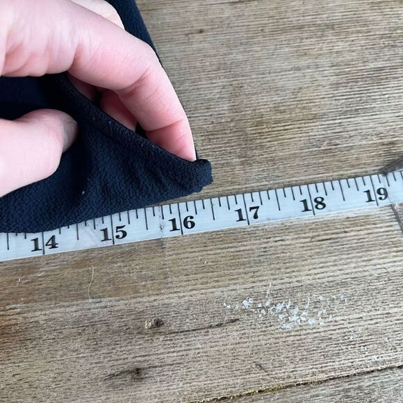 Dina Be Navy Black Dress Size XS sleeveless lace overlay Button Down - Picture 7 of 7